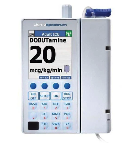 Sistema de infusión portátil. De gran volumen de elastómero de 2, 5 ó 10 ml por hora volumen máximo 275 ml para 1, 2 ó 5 días respectivamente con restrictor de flujo y filtro de partículas. Estéril y desechable. Envase con 6 piezas.